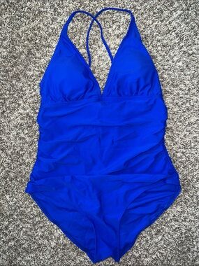 NWT! TEMPT ME Royal Blue One Piece Swimsuit in Packaged Bag Size Large